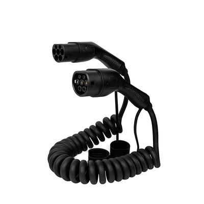 16A Mode de chargeur de véhicule électrique noir à 3 phases Niveau 3 Cable de charge de véhicule électrique pour voitures électriques