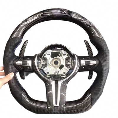 Volant BMW en fibre de carbone avec cuir perforé pour M3 M5 F20 F22 F30 F31 F36