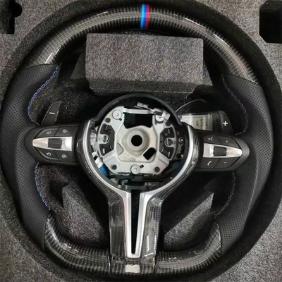 Volant BMW en fibre de carbone avec cuir perforé pour M3 M5 F20 F22 F30 F31 F36