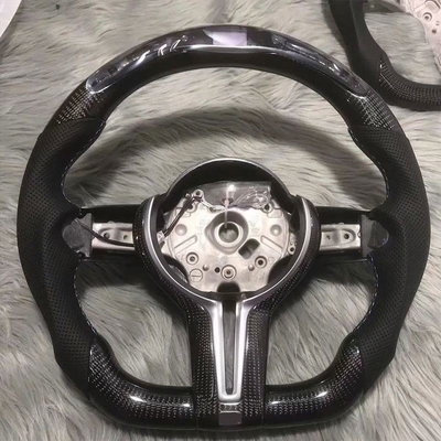 Volant BMW en fibre de carbone avec cuir perforé pour M3 M5 F20 F22 F30 F31 F36