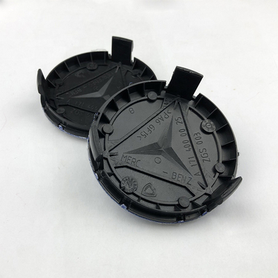 Noir bleu 75 mm roue de bord Hub Caps roue centre Caps pour Mercedes Benz A1714000025
