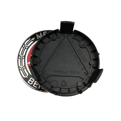 Noir bleu 75 mm roue de bord Hub Caps roue centre Caps pour Mercedes Benz A1714000025