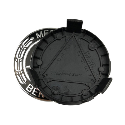 Noir bleu 75 mm roue de bord Hub Caps roue centre Caps pour Mercedes Benz A1714000025