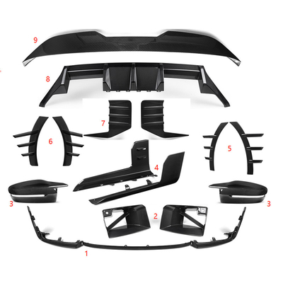 Splitter de style MP à charbon sec pour BMW G87 M2