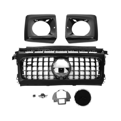 Produits de réglage ABS Grille de pare-chocs avant brillante noire Pour Mercedes Benz Classe G W464 2019