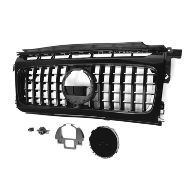 Produits de réglage ABS Grille de pare-chocs avant brillante noire Pour Mercedes Benz Classe G W464 2019