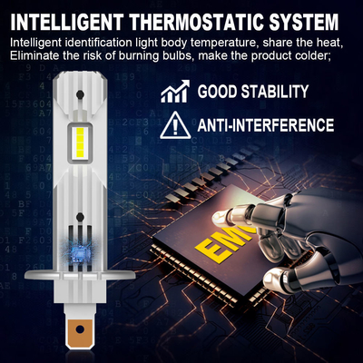 10 watts phares à LED 10000Lm H8 H10 H7 H1 H11 H16 9005 9006 9012 Avec ampoules à LED