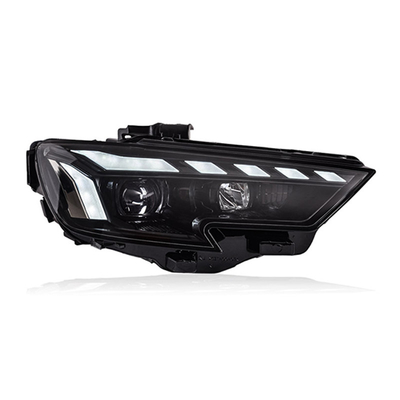 Assemblage de phares Audi A3 2017-2020 avec lentille LED modifiée à eau courante et signal de virage