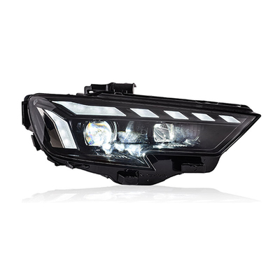 Assemblage de phares Audi A3 2017-2020 avec lentille LED modifiée à eau courante et signal de virage
