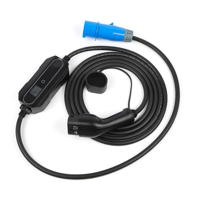 Chargeur de voiture électrique noir portable pour la maison 10A 16A 20A 24A 32A Ev pour le remplacement / réparation