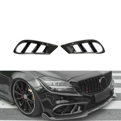 Couverture de ventilation avant de pare-chocs en fibre de carbone Pour Mercedes Benz CLS W218 sport 2014-2017