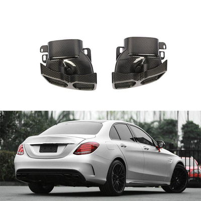 Autre année tuyaux d'échappement en fibre de carbone sèche W205 pour Mercedes Benz W213 W218 W222 GLE GLC CLA 2019