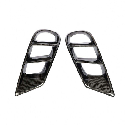 Autres cadres de grille en fibre de carbone, revêtement de couverture de sortie de ventilation avant pour Mercedes Benz CLS W218 Sport 2014-2017