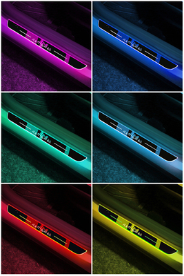 Kit de bande LED à pédale de voiture stable pour la recharge de la batterie et conception personnalisable