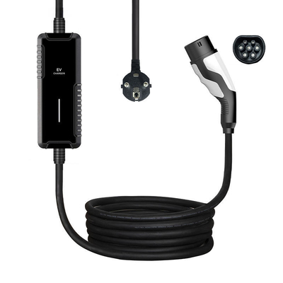 Cable de recharge rapide de voiture électrique portable OEM avec 5x6.0mm2 2x0.5mm2