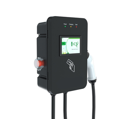 Équipement de recharge de véhicules électriques de 7 kW standard européen avec écran tactile