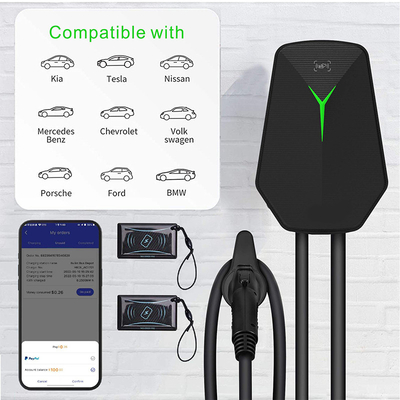 Wallbox Type 2 EV Chargeur murale 32A 400V Station de recharge AC Point de recharge 7KW Parking