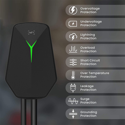 Wallbox Type 2 EV Chargeur murale 32A 400V Station de recharge AC Point de recharge 7KW Parking