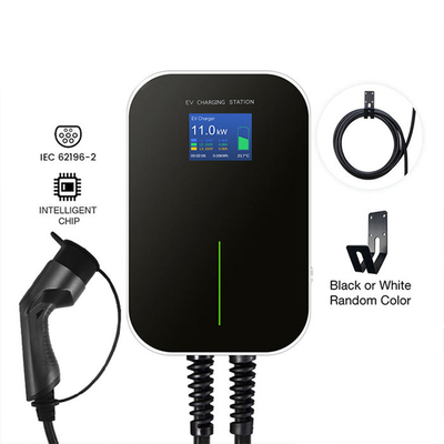 IP66 Stations de recharge au sol de type 2 résistantes à l'eau 16A à 3 phases pour chargeurs de véhicules électriques de 11 kW
