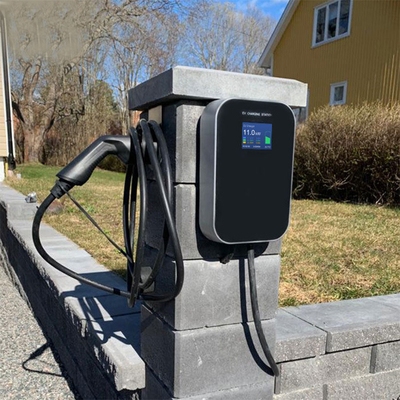 IP66 Stations de recharge au sol de type 2 résistantes à l'eau 16A à 3 phases pour chargeurs de véhicules électriques de 11 kW