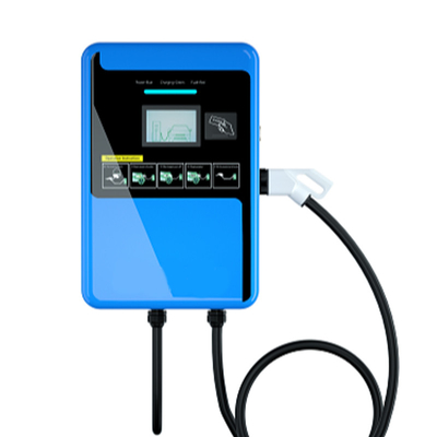 3.5 pouces affichage LCD 60KW EV chargeur murale Wallbox station de recharge de voiture montée sur le mur