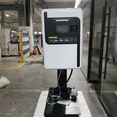 3.5 pouces affichage LCD 60KW EV chargeur murale Wallbox station de recharge de voiture montée sur le mur
