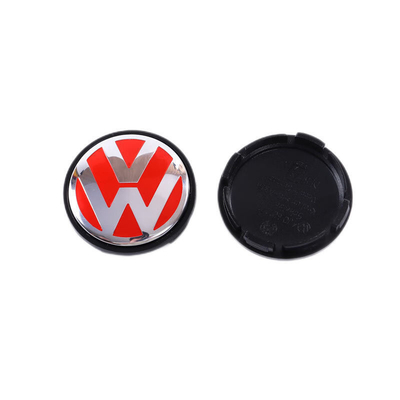 Volkswagen 68 mm 56 mm Autre année Voiture en plastique noir personnalisé Centre de roue Hub Caps Cover