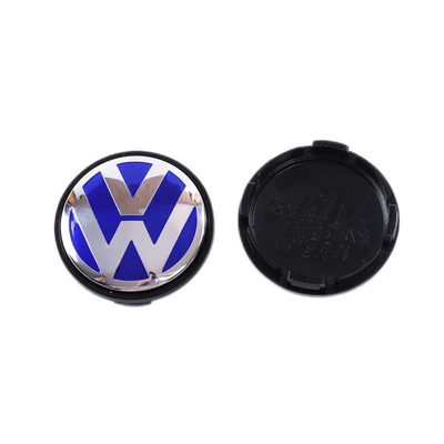 Volkswagen 68 mm 56 mm Autre année Voiture en plastique noir personnalisé Centre de roue Hub Caps Cover