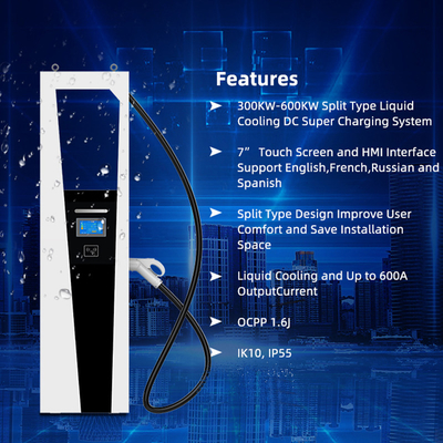 Fréquence d'entrée 40-60 Hz Courant de sortie 500A Type EV de recharge ultra-rapide