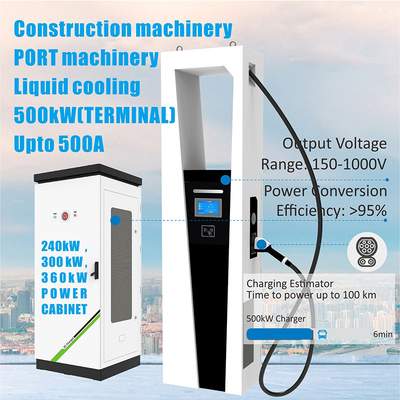 Fréquence d'entrée 40-60 Hz Courant de sortie 500A Type EV de recharge ultra-rapide