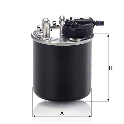 Filtres à carburant pour moteur automobile WK820/15 Pour Mercedes Benz en autre couleur noire