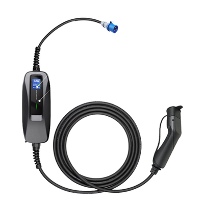 32A Type1/Type2 Boîte de recharge portable pour véhicules électriques pour câbles de recharge Nissan LEAF Noir