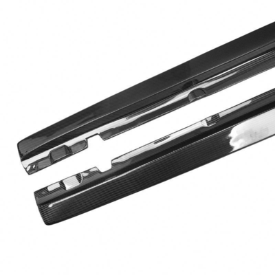 220*15*17cm Jupe de côté en fibre de carbone pour Mercedes-Benz Classe C W205 C205 C200