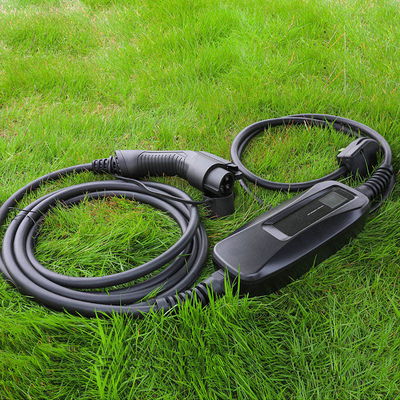 32A Type1/Type2 Boîte de recharge portable pour véhicules électriques pour câbles de recharge Nissan LEAF Noir