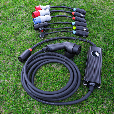Unité de charge de voiture électrique portable de 16 kW de haute puissance 220v-480v avec connexion de type 2