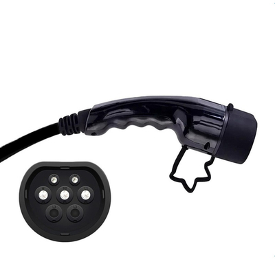 Chargeur électrique portable de voiture électrique de type 2 110V-240V AC avec prise Schuko réglable en courant