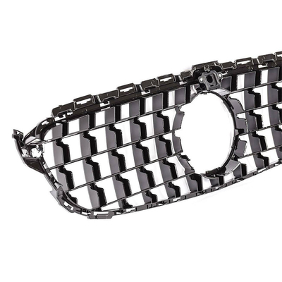Grille de pare-chocs avant ABS Grille de pare-chocs avant de voiture de type GT Grille pour Classe C W205 2014-2018