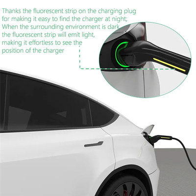 Chargeur EV portable à phase unique avec courant de sortie 6A-8A-10A-13A-16A-20A-24A-32A