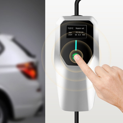 Chargeur EV portable à phase unique avec courant de sortie 6A-8A-10A-13A-16A-20A-24A-32A