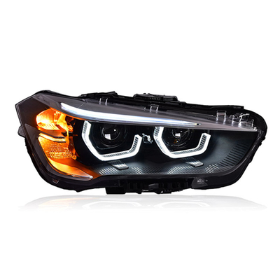 Assemblage de phares 12V Cuillère modifiée Lumière de course diurne Lentille laser LED Pour BMW X1