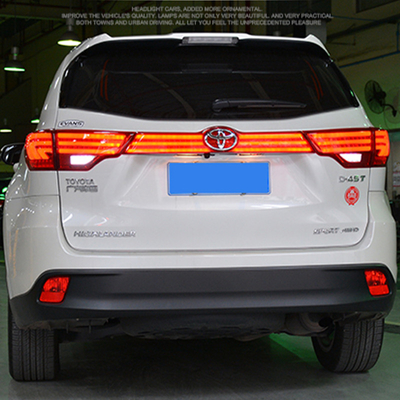 2015-2017 Année d'application Lumière arrière à LED continue modifiée Pour Toyota Highlander
