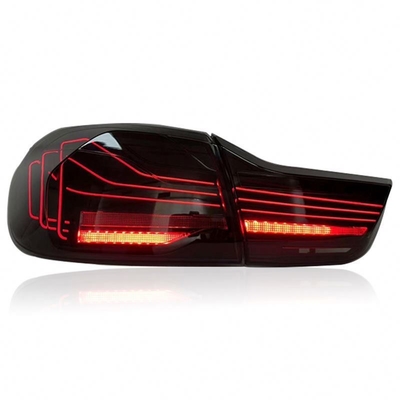 2016-2019 CSL F32 F82 assemblage de feux arrière à LED pour M4 425i 430i 440i Feuil arrière en rouge