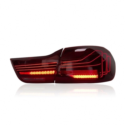 2016-2019 CSL F32 F82 assemblage de feux arrière à LED pour M4 425i 430i 440i Feuil arrière en rouge