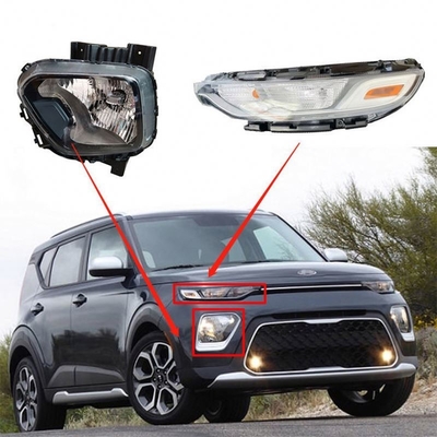 L'auto lampe avant pare-chocs LED lampe à brouillard Cove de poussière pour 2020- Kia Soul facile à installer