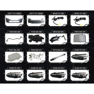 Pièces automobiles en aluminium accessoires pour Honda Civic 2020 2021 2022 2023 Réparation de but