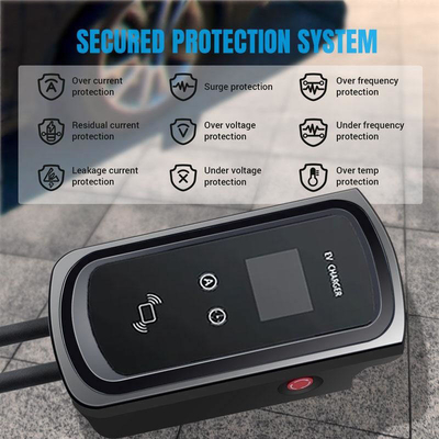 5M Type 2 TPU Jacket Chargeur EV pour voiture électrique avec affichage LED et norme d'interface Type2