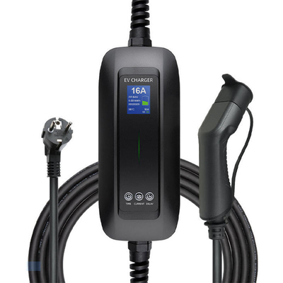6A-16A Chargeur électrique portable à courant nominal Parfait pour la recharge à domicile et en déplacement