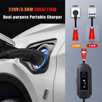 Fabricants Vente 16A Type2 5M ou câble de charge personnalisé Chargeur portable EV avec IP 66