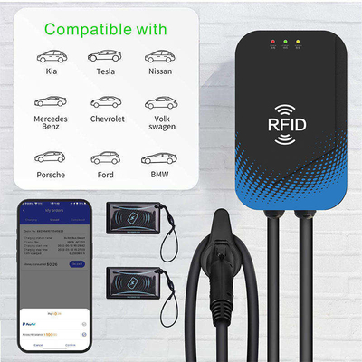 Chargeur de chargeur de 7 kW avec authentification RFID ISO/IEC 14443A/B